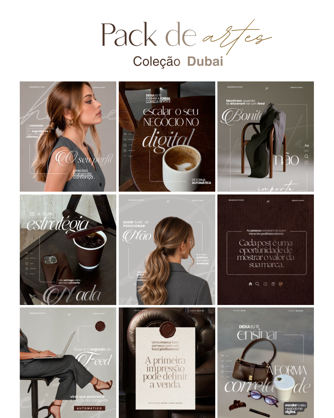 Colección Dubai — plantillas de Instagram del Pack Madrid